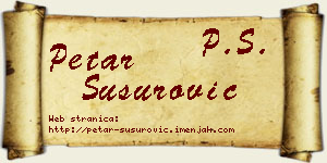 Petar Susurović vizit kartica